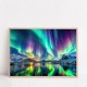 Quadro Decorativo Aurora Boreal em Adesivo com Moldura Caixa Quadro Decorativo Aurora Boreal em Adesivo com Moldura Caixa