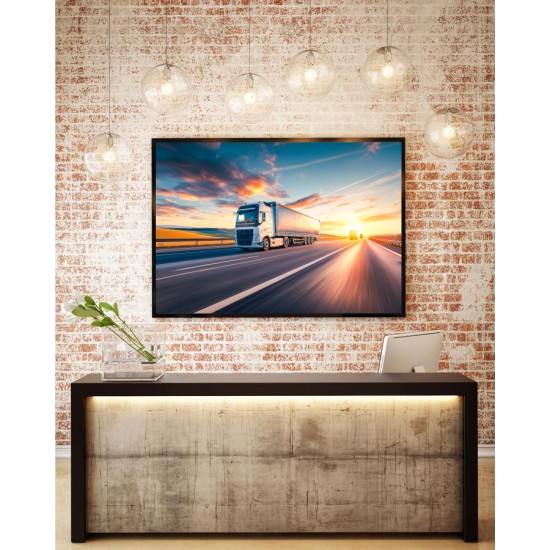 Quadro Decorativo Caminhão em Adesivo com Moldura Caixa Quadro Decorativo Caminhão em Adesivo com Moldura Caixa