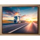 Quadro Decorativo Caminhão em Adesivo com Moldura Caixa Quadro Decorativo Caminhão em Adesivo com Moldura Caixa