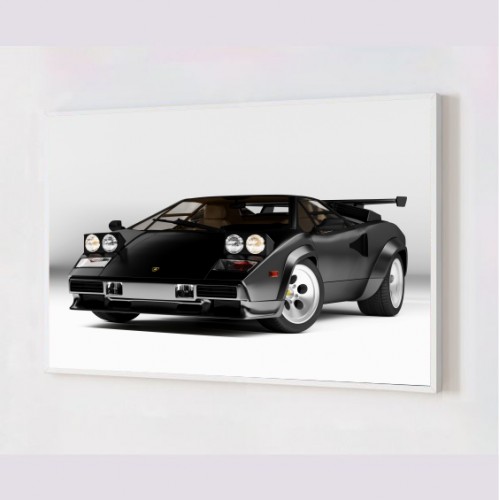 Quadro Decorativo Lamborghini em Adesivo com Moldura Caixa