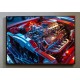Quadro Decorativo Motor em Adesivo com Moldura Caixa Quadro Decorativo Motor em Adesivo com Moldura Caixa
