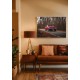 Quadro Decorativo Mustang em Adesivo com Moldura Caixa