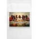 Quadro Decorativo Santa Ceia em Adesivo com Moldura Caixa