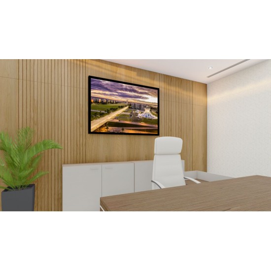 Quadro Decorativo Brasília em Adesivo com Moldura Caixa