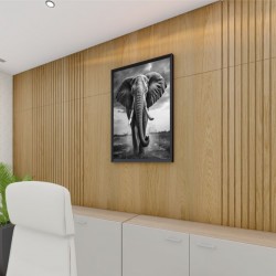 Quadro Decorativo Elefante Adesivo com Moldura Caixa Quadro Decorativo Elefante Adesivo com Moldura Caixa