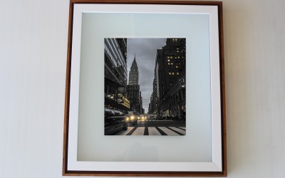 Quadro Duas Molduras e Vidro