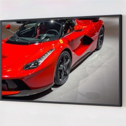 Quadro Decorativo Ferrari em Adesivo com Moldura Caixa