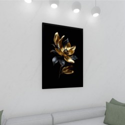 Quadro Decorativo Floral Luxo em Adesivo com Moldura Caixa Quadro Decorativo Floral Luxo em Adesivo com Moldura Caixa