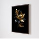 Quadro Decorativo Floral Luxo em Adesivo com Moldura Caixa