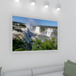 Quadro Decorativo Cataratas do Iguaçu em Adesivo com Moldura Caixa Quadro Decorativo Cataratas do Iguaçu em Adesivo com Moldura Caixa