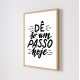 Quadro Decorativo Frase Motivacional em Adesivo com Moldura Caixa