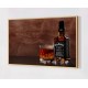 Quadro Decorativo Gourmet Whisky em Adesivo com Moldura Caixa