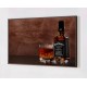 Quadro Decorativo Gourmet Whisky em Adesivo com Moldura Caixa