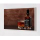 Quadro Decorativo Gourmet Whisky em Adesivo com Moldura Caixa