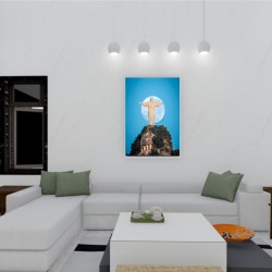 Quadro Decorativo Cristo Redentor em Adesivo com Moldura Caixa Quadro Decorativo Cristo Redentor em Adesivo com Moldura Caixa