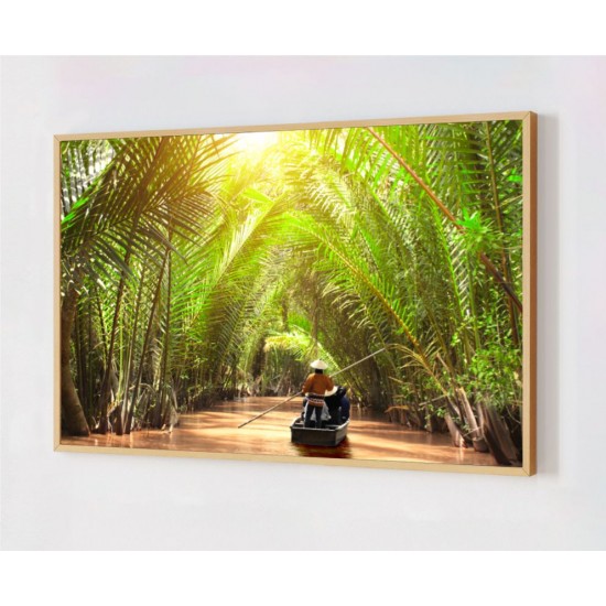 Quadro Decorativo Floresta em Adesivo com Moldura Caixa