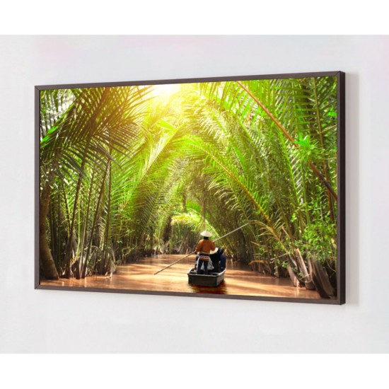 Quadro Decorativo Floresta em Adesivo com Moldura Caixa