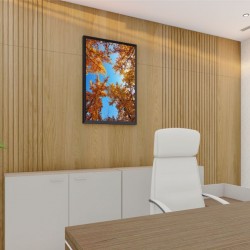 Quadro Decorativo Primavera em Adesivo com Moldura Caixa