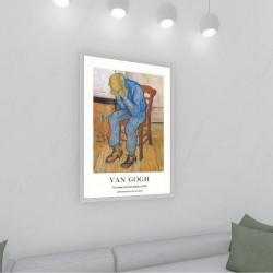 Quadro Decorativo Van Gogh No Limiar da Eternidade em Adesivo com Moldura Caixa