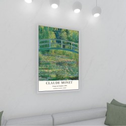 Quadro Decorativo Claude Monet O Lago com Nenúfares em Adesivo com Moldura Caixa Quadro Decorativo Claude Monet O Lago com Nenúfares em Adesivo com Moldura Caixa