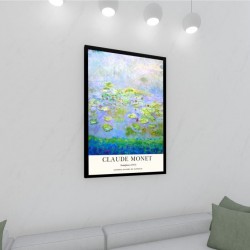 Quadro Decorativo Claude Monet Nenúfares em Adesivo com Moldura Caixa Quadro Decorativo Claude Monet Nenúfares em Adesivo com Moldura Caixa