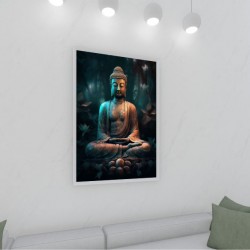 Quadro Decorativo Budismo em Adesivo com Moldura Caixa Quadro Decorativo Budismo em Adesivo com Moldura Caixa