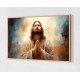 Quadro Decorativo Jesus Cristo em Adesivo com Moldura Caixa