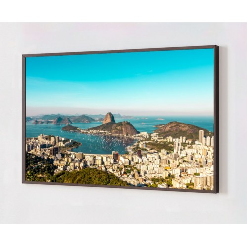 Quadro Decorativo Rio de Janeiro em Adesivo com Moldura Caixa