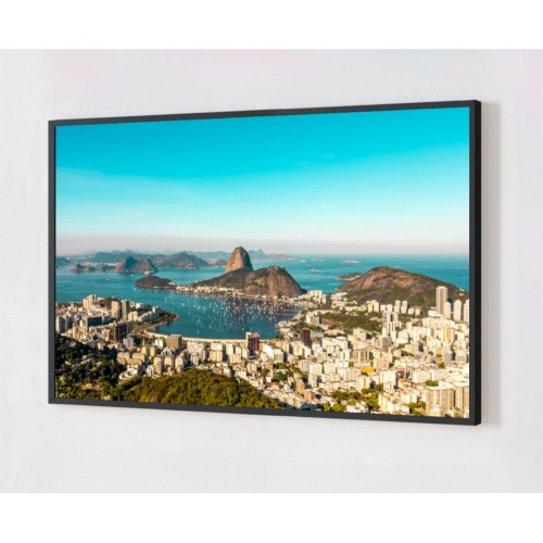 Quadro Decorativo Rio de Janeiro em Adesivo com Moldura Caixa