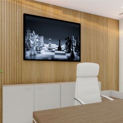 Quadro Decorativo Xadrez em Adesivo com Moldura Caixa