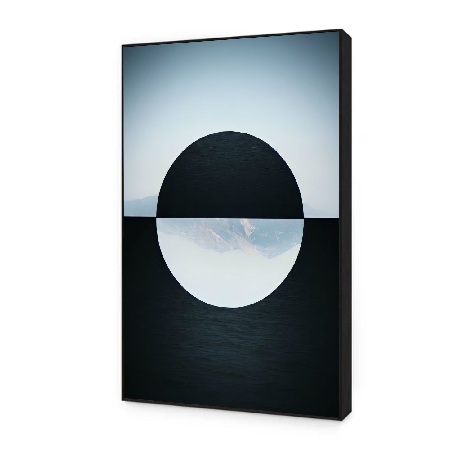 Quadro Decorativo Abstrato Geométrico Minimalista Dois Tons