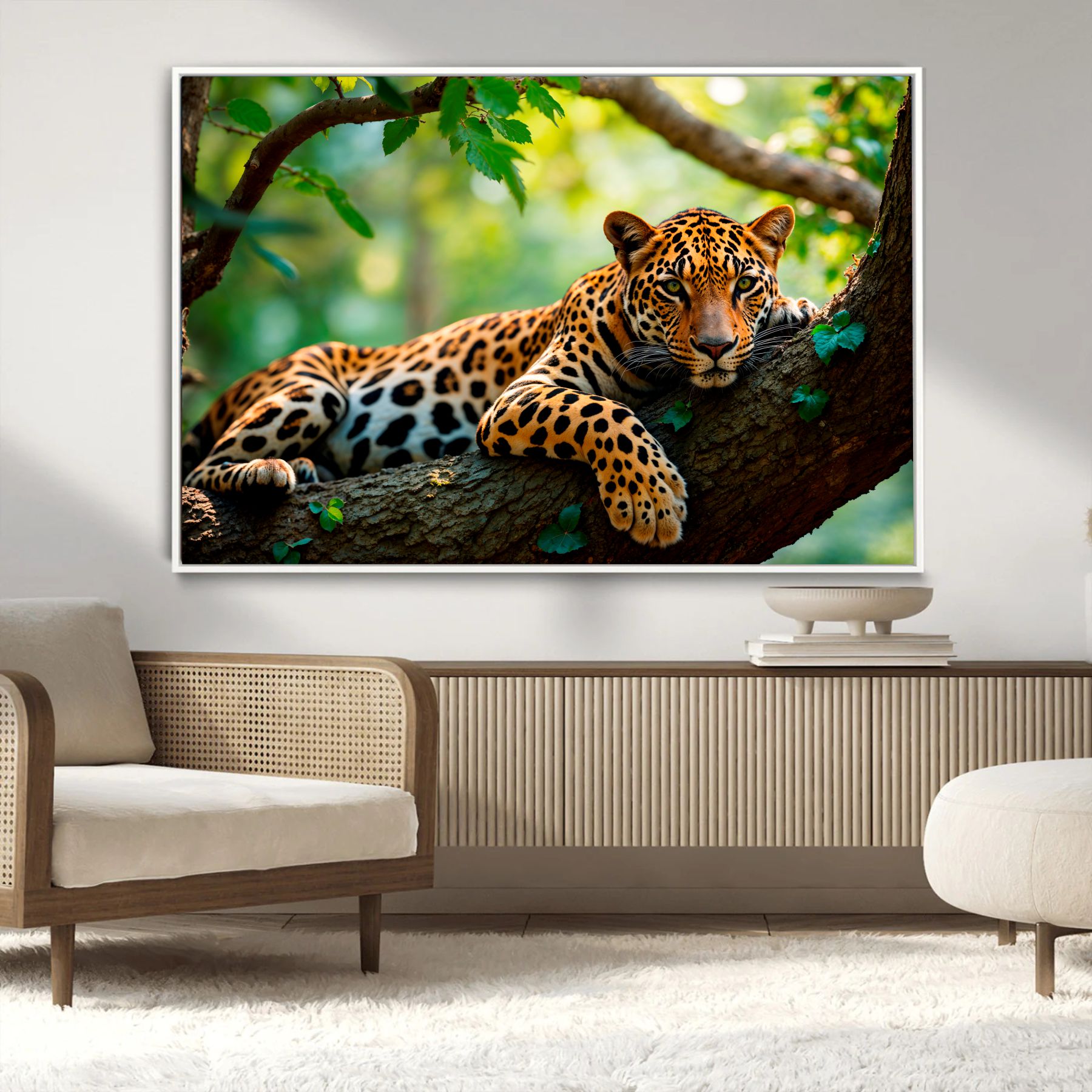 Quadro Decorativo Onça Pintada Pantanal Brasileiro