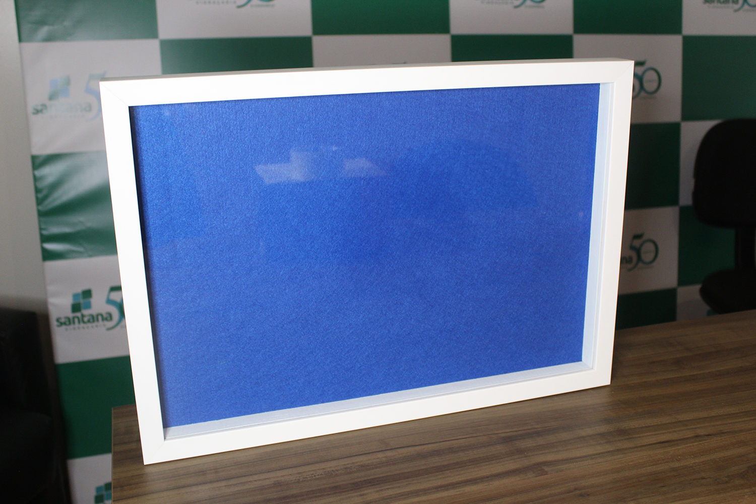 Porta Medalhas Feltro Azul