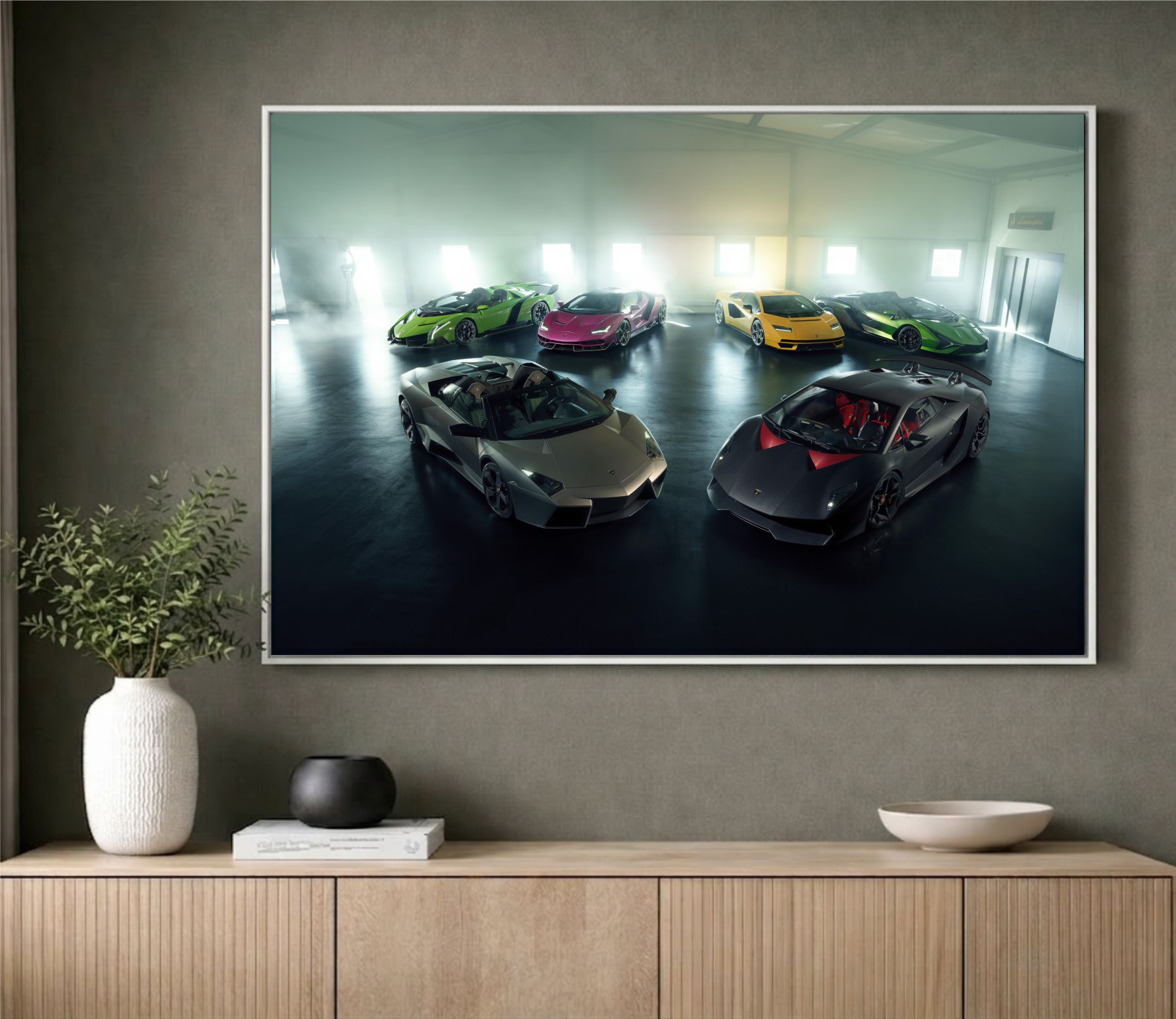 Quadro Decorativo Lamborghini Supercarros 