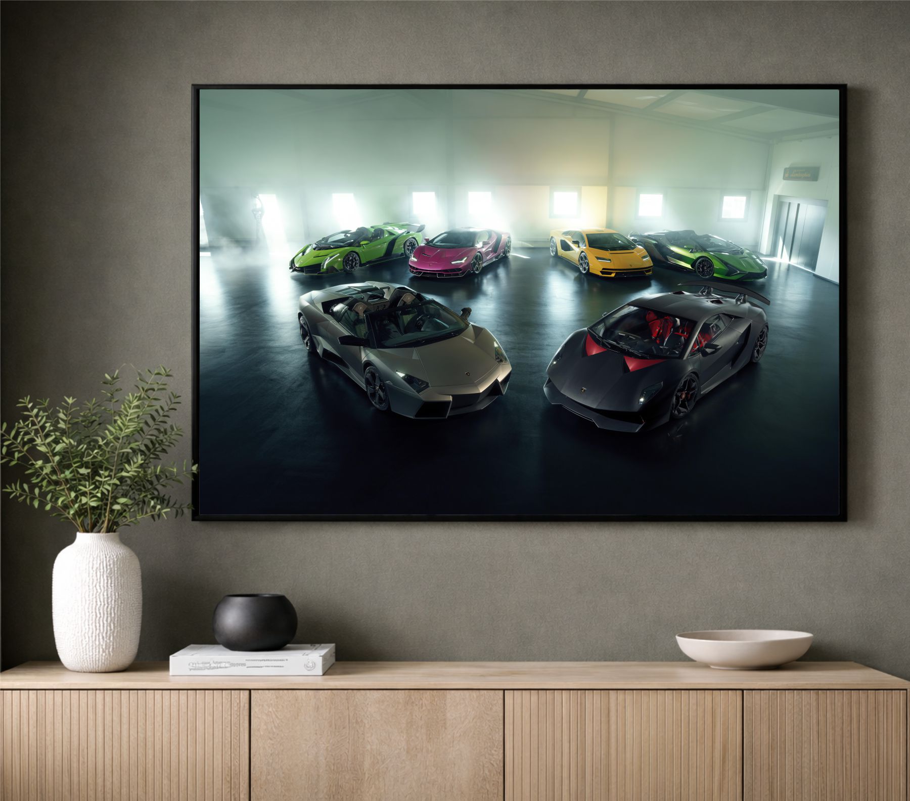 Quadro Decorativo Lamborghini Supercarros 