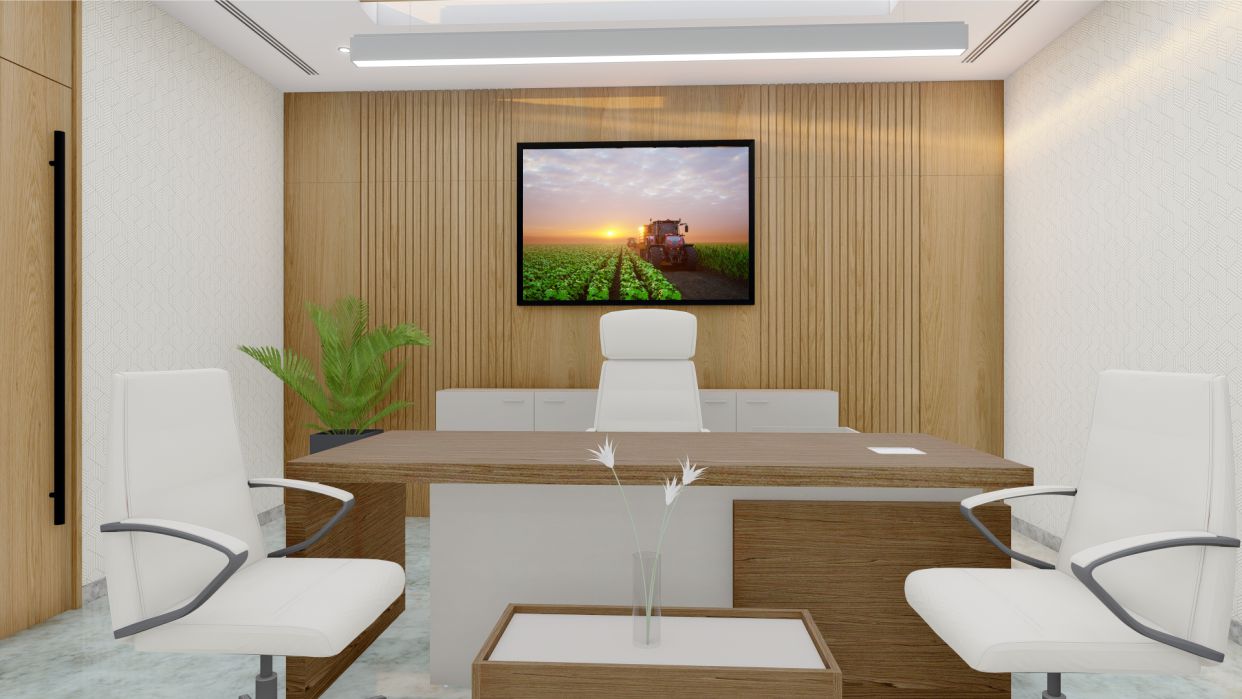 Quadro Decorativo Plantação em Adesivo com Moldura Caixa