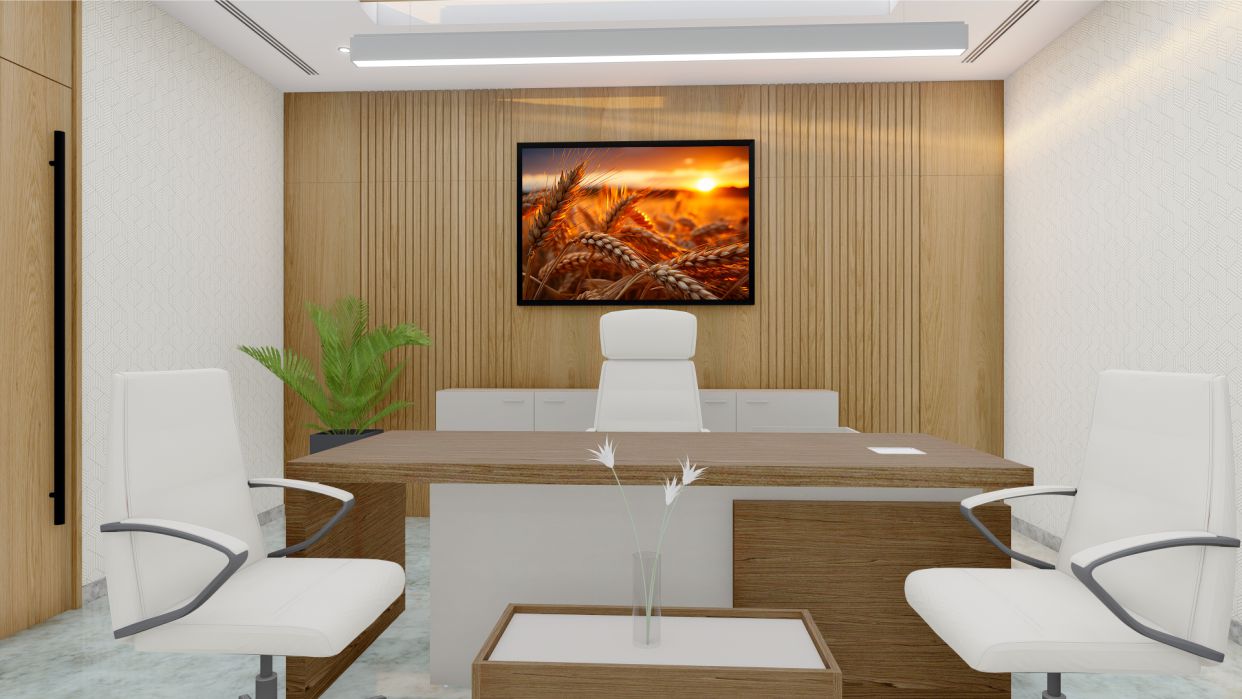 Quadro Decorativo Plantação de Trigo em Adesivo com Moldura Caixa