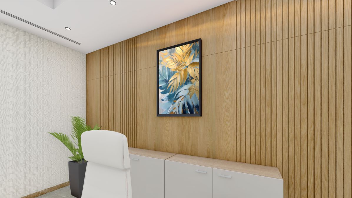 Quadro Decorativo Árvore em Adesivo com Moldura Caixa