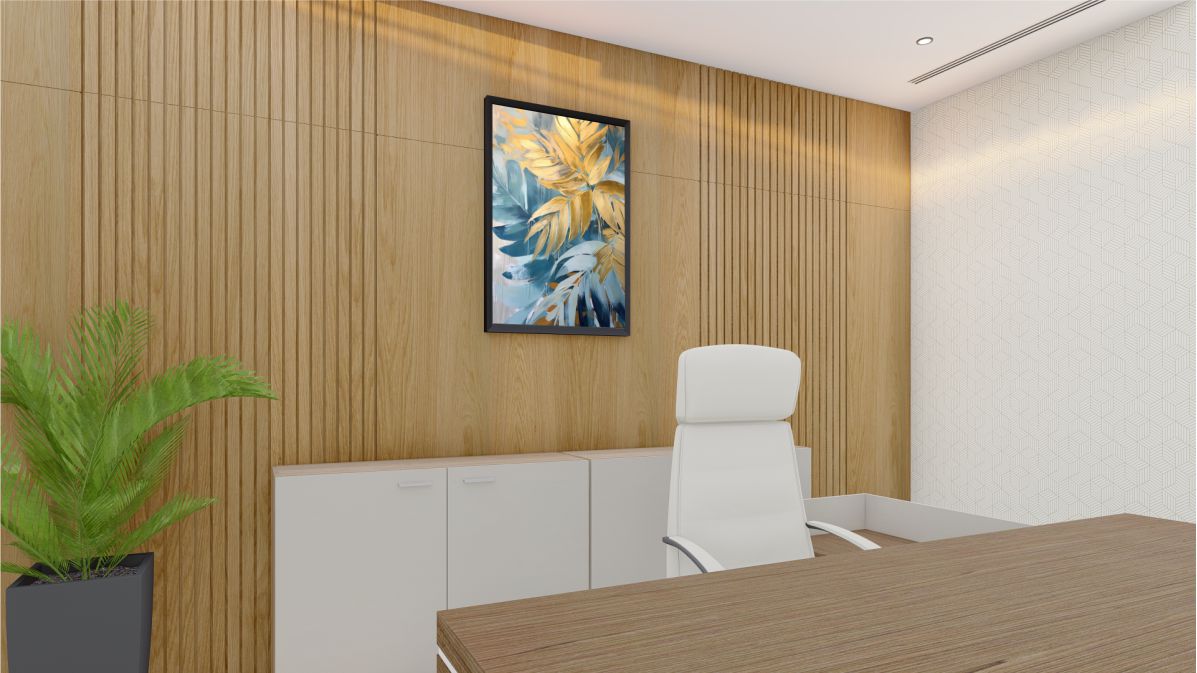 Quadro Decorativo Árvore em Adesivo com Moldura Caixa