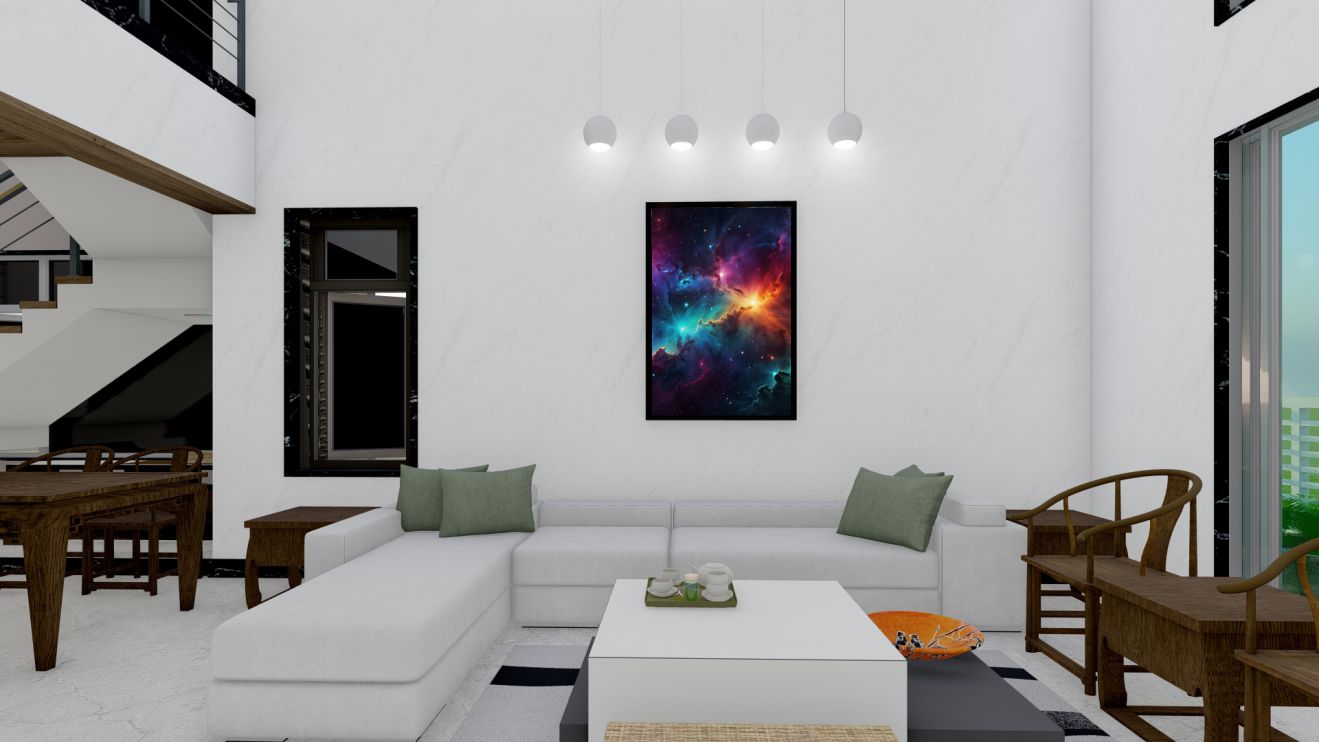 Quadro Decorativo Universo em Adesivo com Moldura Caixa