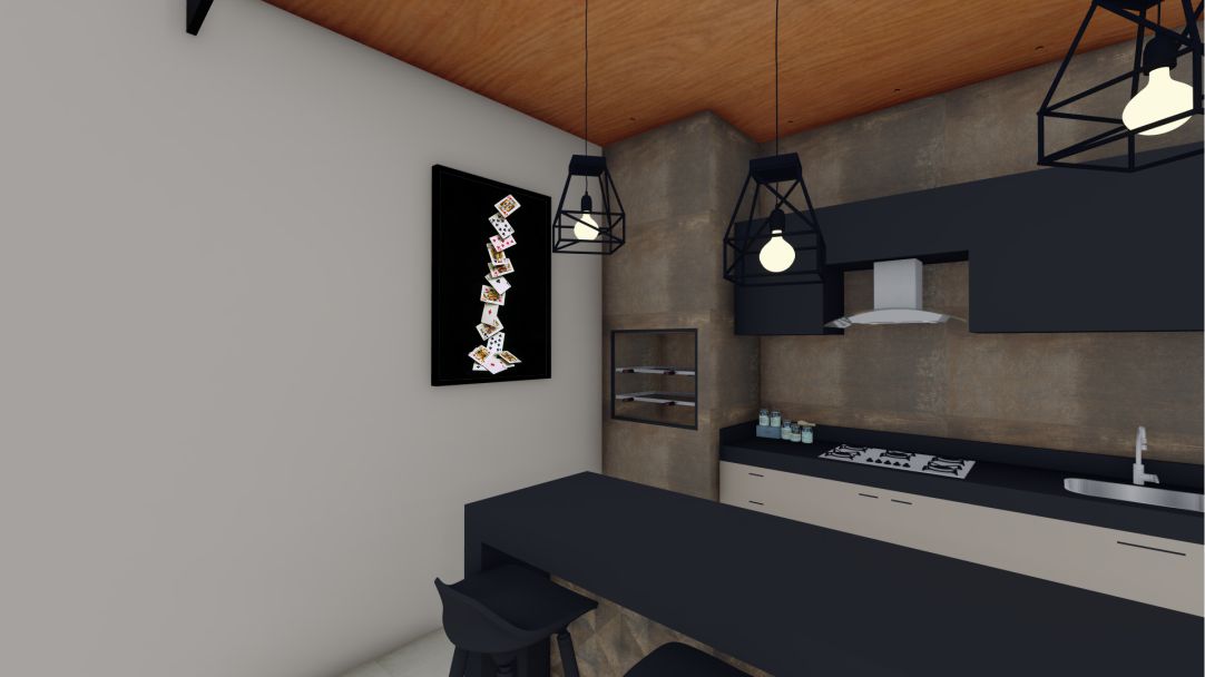 Quadro Decorativo Baralho em Adesivo com Moldura Caixa