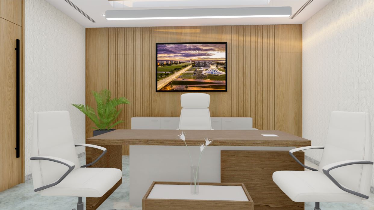 Quadro Decorativo Brasília em Adesivo com Moldura Caixa