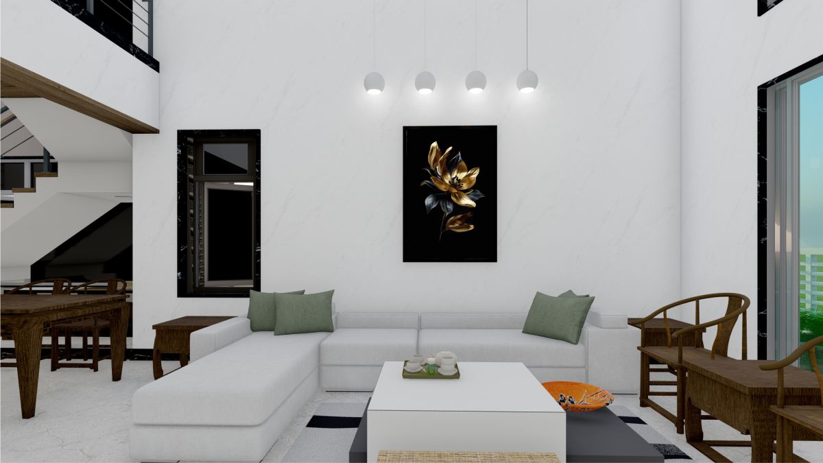 Quadro Decorativo Floral Luxo em Adesivo com Moldura Caixa