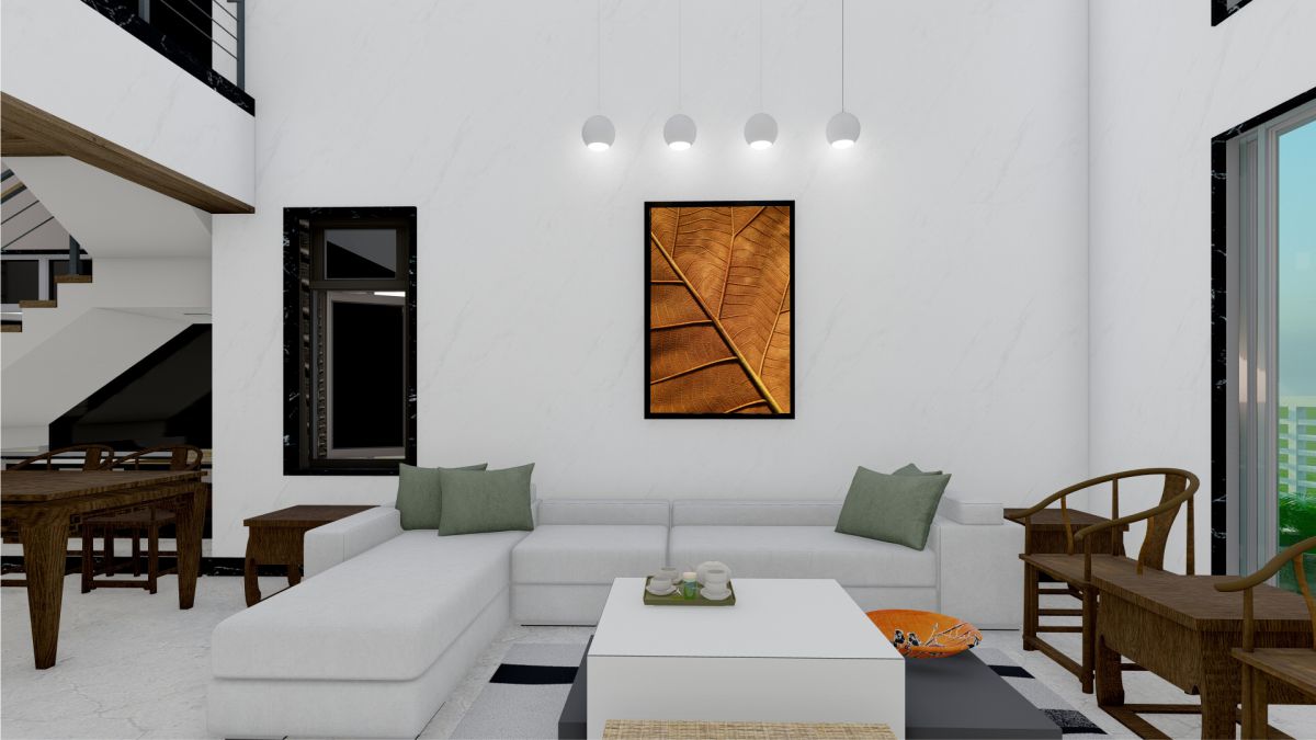 Quadro Decorativo Folha Seca em Adesivo com Moldura Caixa