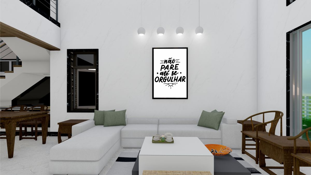 Quadro Decorativo Frase Motivacional 02 em Adesivo com Moldura Caixa