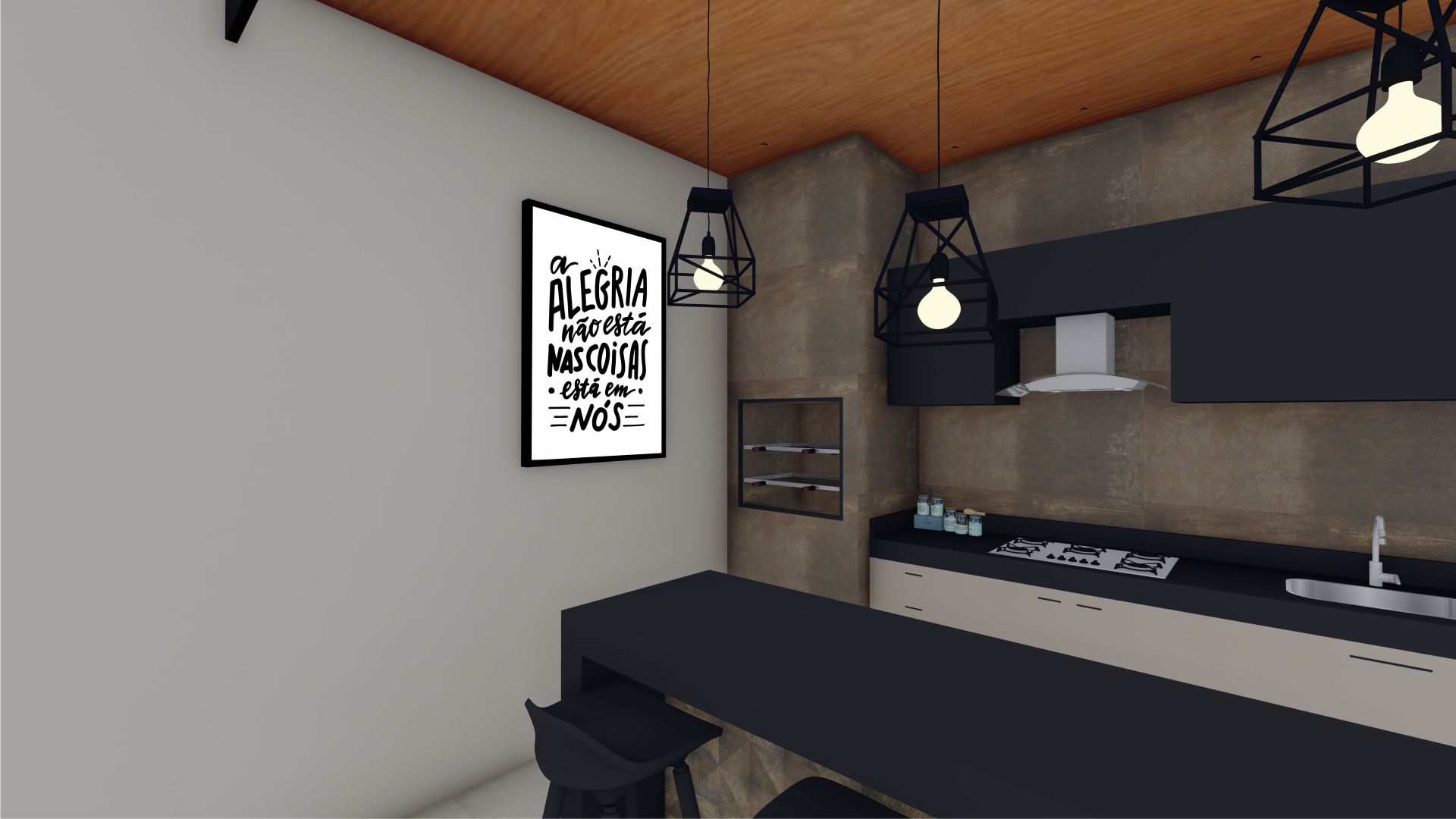 Quadro Decorativo Frase Motivacional 03 em Adesivo com Moldura Caixa