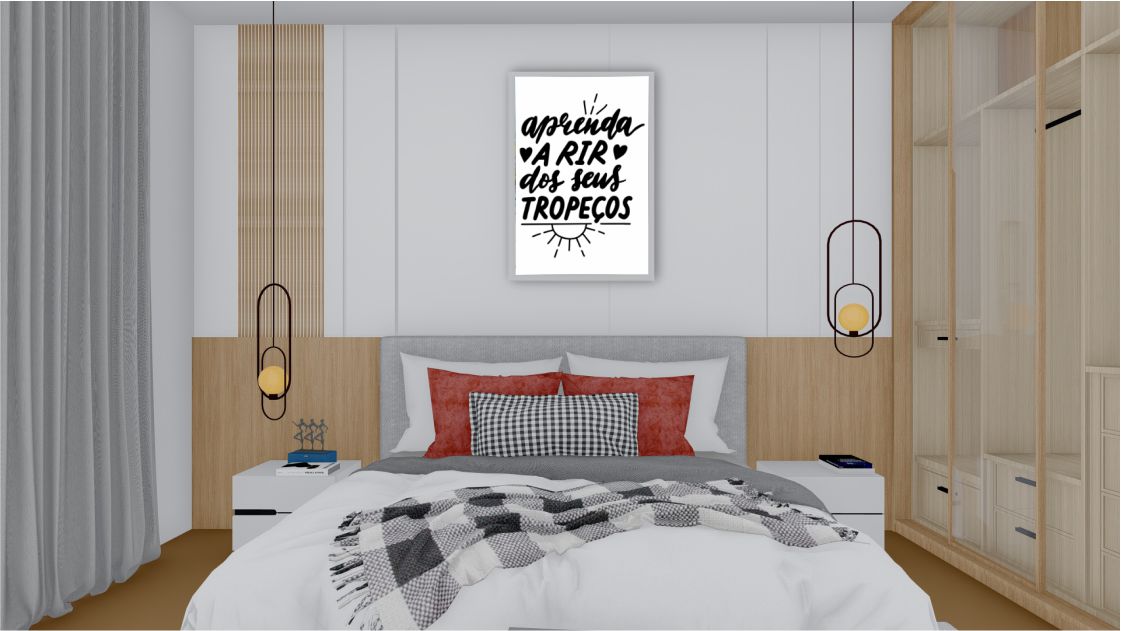 Quadro Decorativo Frase Motivacional 04 em Adesivo com Moldura Caixa