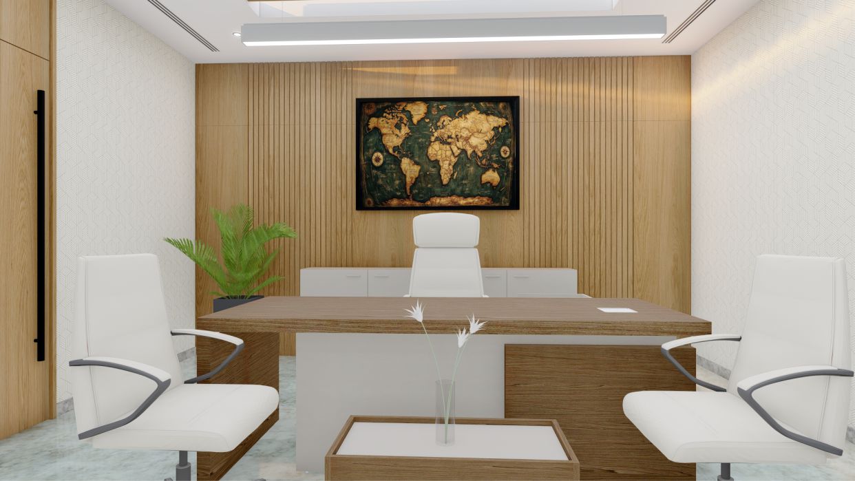 Quadro Decorativo Mapa Mundi Clássico em Adesivo com Moldura Caixa