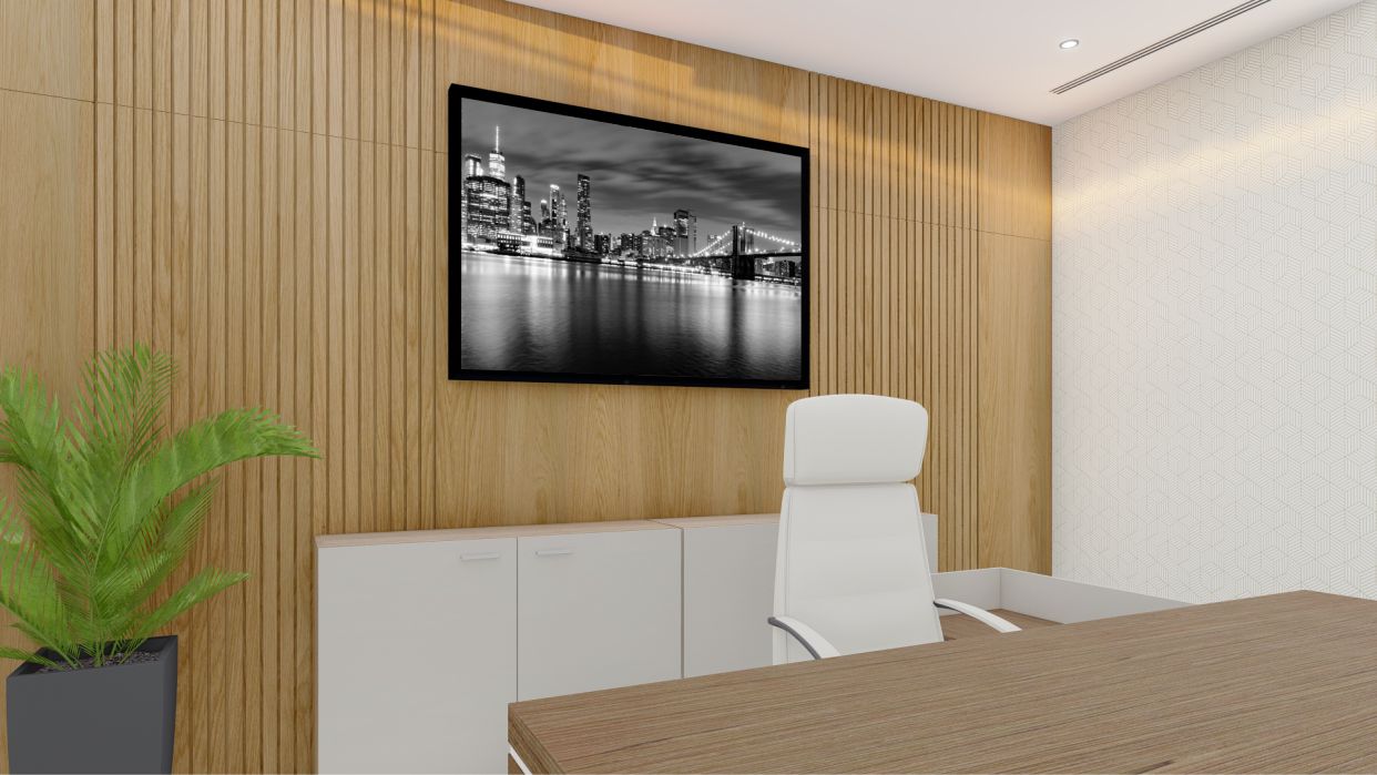 Quadro Decorativo New York Preto e Branco em Adesivo com Moldura Caixa