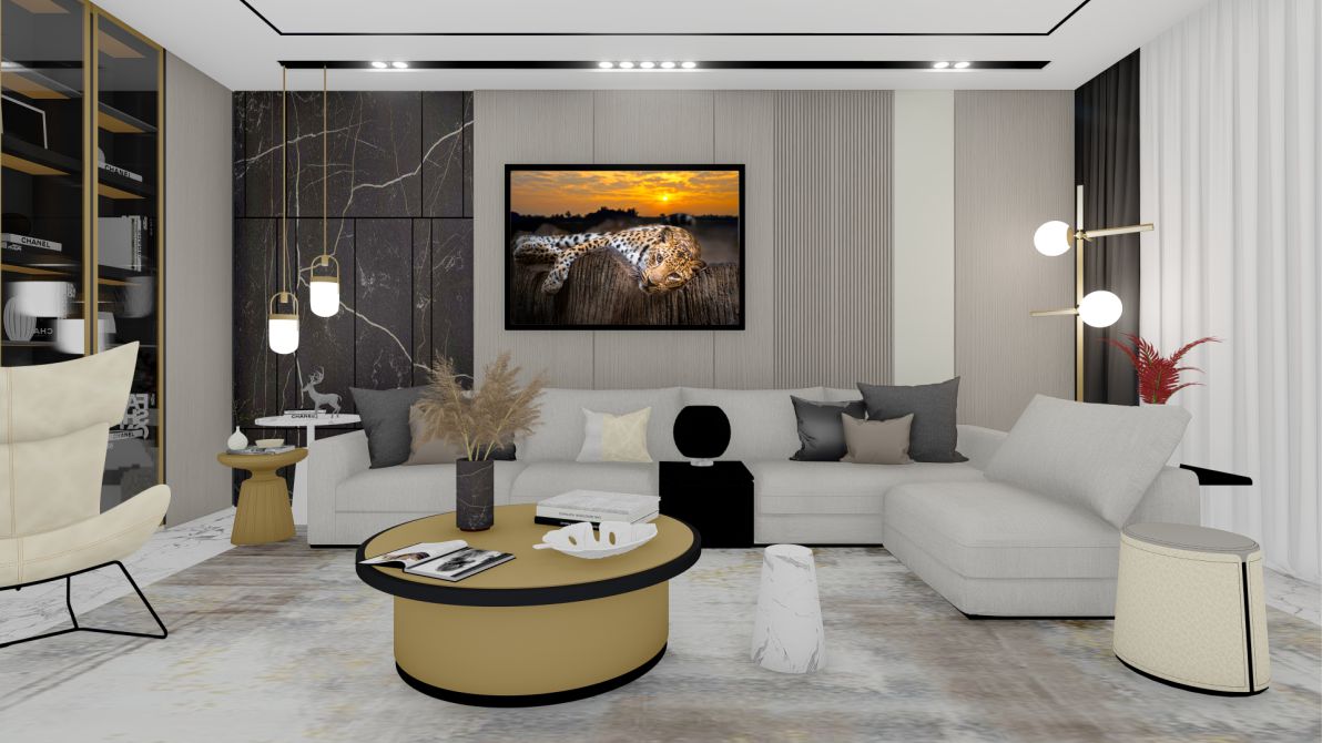 Quadro Decorativo Onça Pintada em Adesivo com Moldura Caixa